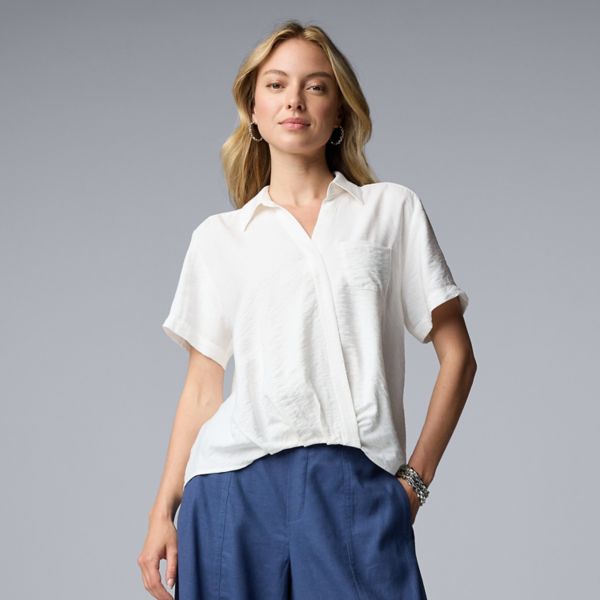 Женский топ с запахом и струящимся силуэтом Simply Vera Vera Wang, цвет coconut milk
Женский топ с запахом и струящимся силуэтом Simply Vera Vera Wang, цвет coconut milk