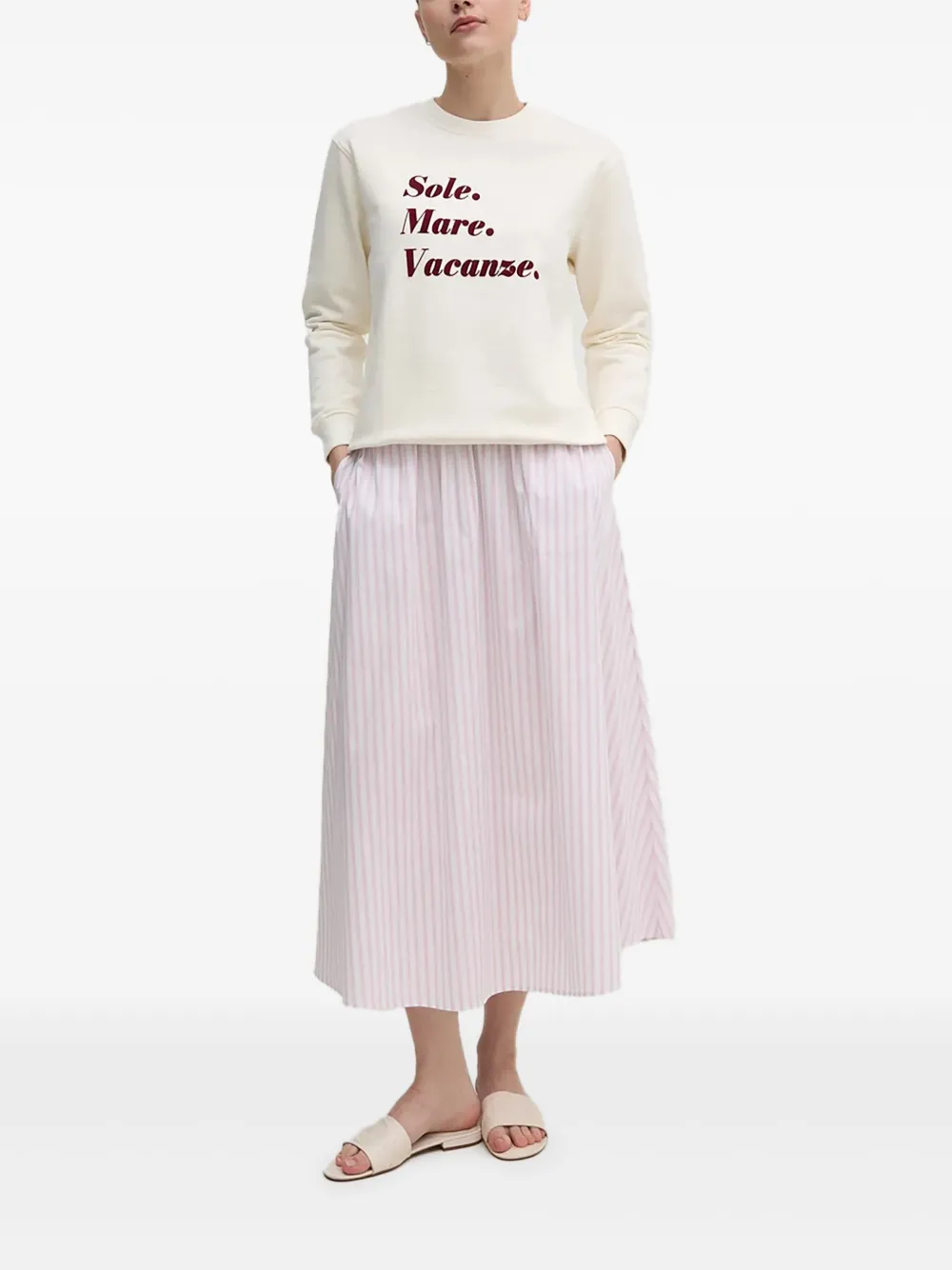 Полосатая юбка миди с эластичным поясом Joop!, розовый
Полосатая юбка миди с эластичным поясом Joop!, розовый