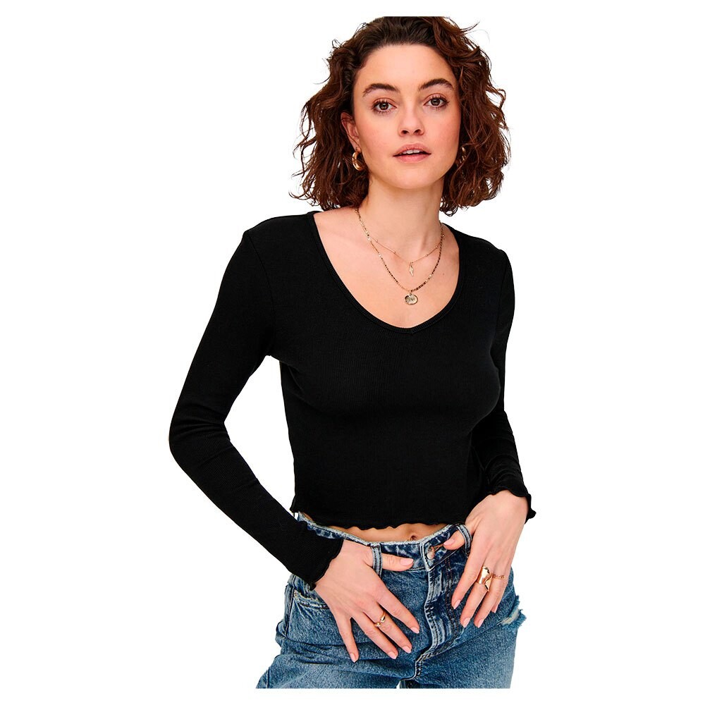 Топ Only Oda V Neck Long Sleeve, черный
Топ Only Oda V Neck Long Sleeve, черный