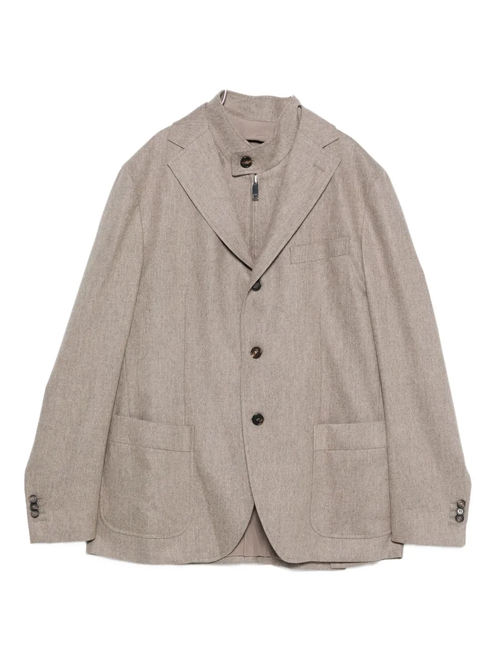 Пиджак с высоким воротником Incotex, серый
Пиджак с высоким воротником Incotex, серый