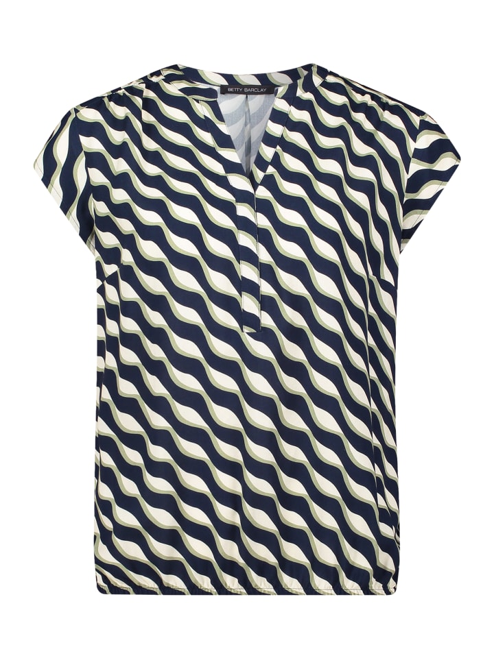 Блузка с короткими рукавами, темно-синего/зеленого цвета. Betty Barclay
Блузка с короткими рукавами, темно-синего/зеленого цвета. Betty Barclay