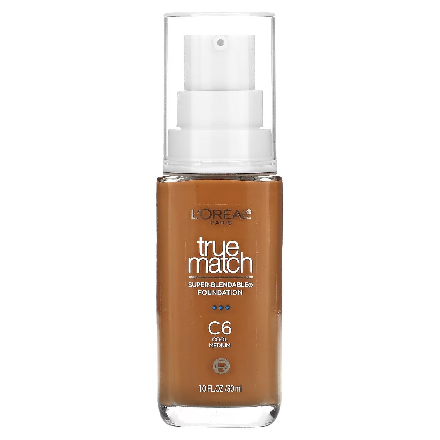 Тональная основа жидкая L'Oréal True Match Super-Blendable Foundation C6 Cool Medium, 30 мл
Тональная основа жидкая L'Oréal True Match Super-Blendable Foundation C6 Cool Medium, 30 мл