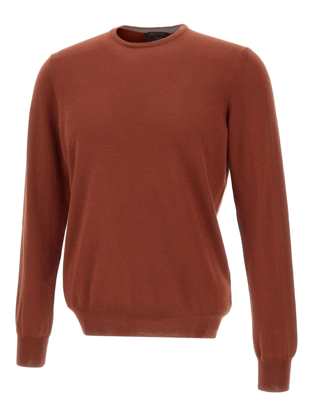 Ребристый свитер с круглым вырезом Gran Sasso, коричневый
Ребристый свитер с круглым вырезом Gran Sasso, коричневый