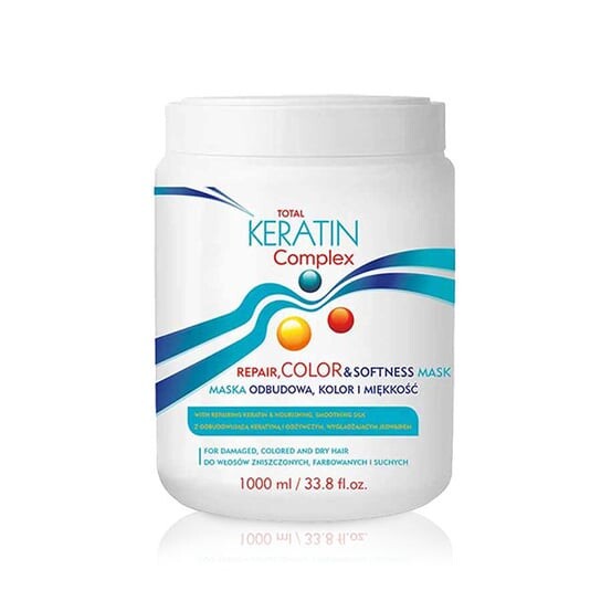 Маска для волос, 1000 мл Total Keratin Complex, Repair Color
Маска для волос, 1000 мл Total Keratin Complex, Repair Color