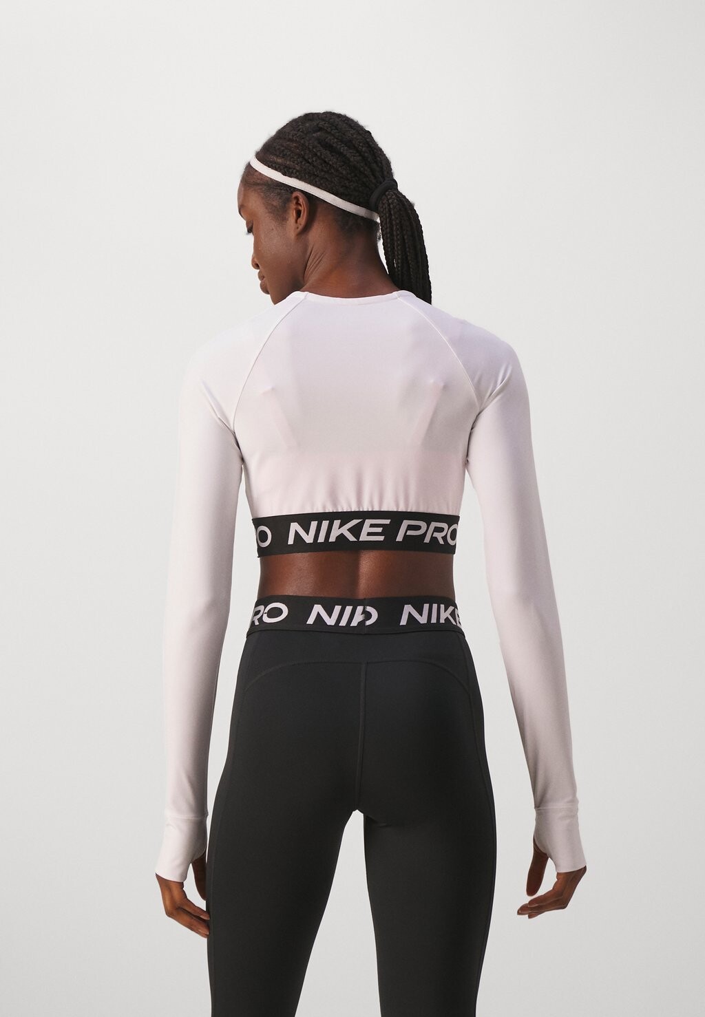 Топ с длинным рукавом Pro Crop Nike, белый/черный
Топ с длинным рукавом Pro Crop Nike, белый/черный