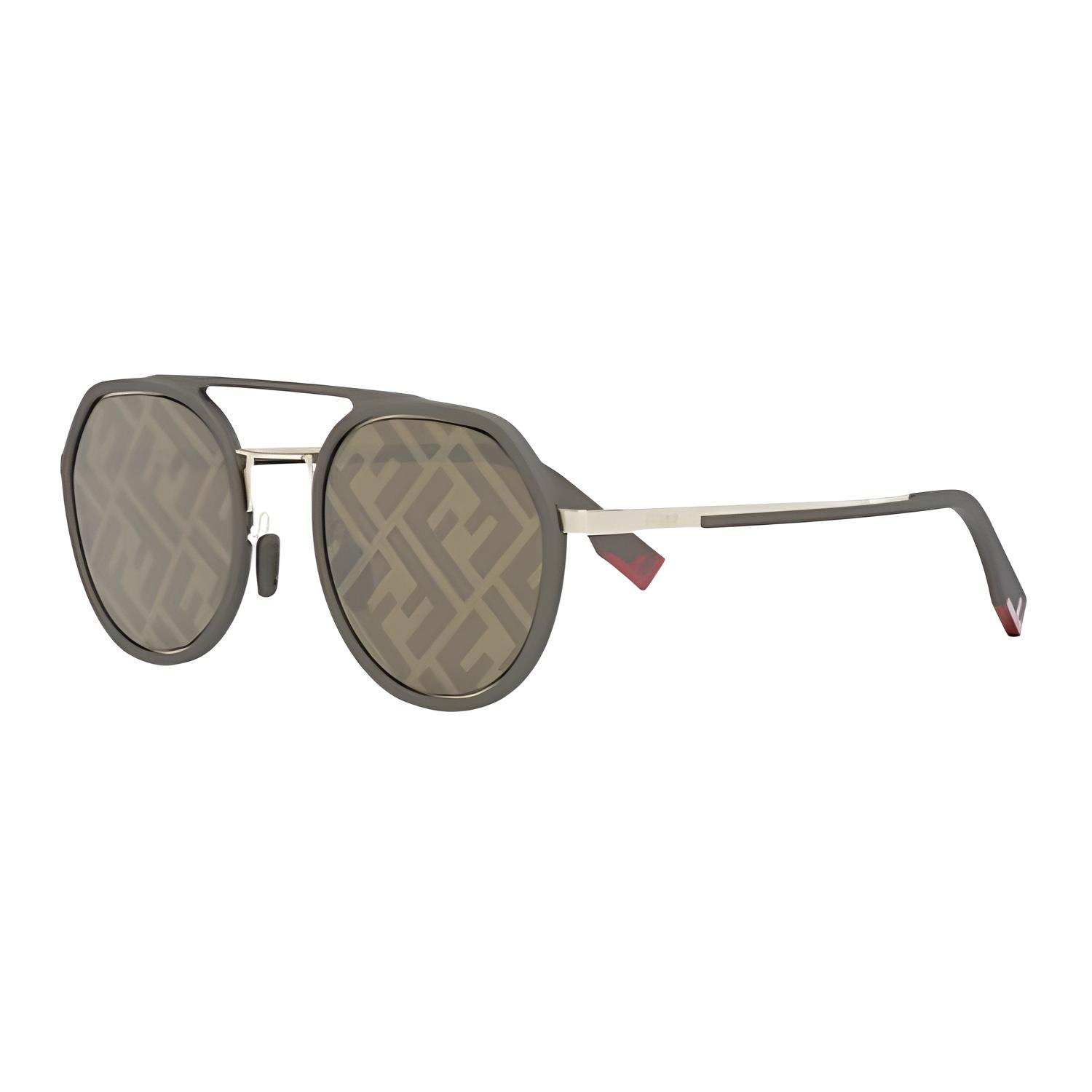 FENDI Металлические круглые солнцезащитные очки унисекс зелёные, Green
FENDI Металлические круглые солнцезащитные очки унисекс зелёные, Green