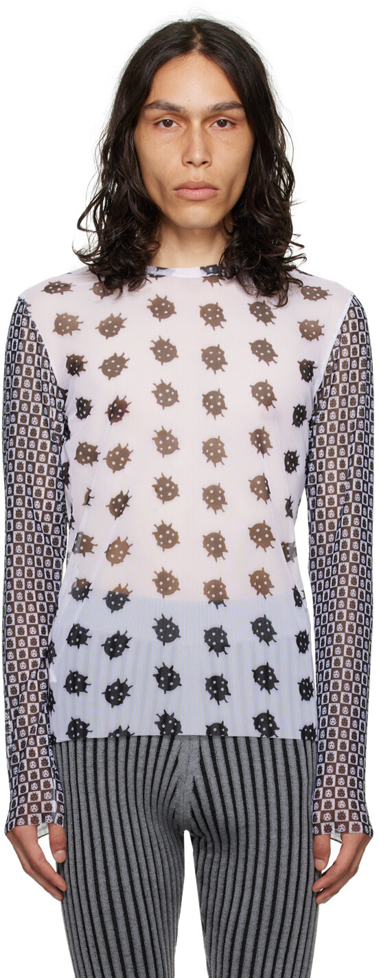 Эксклюзивная белая футболка с длинным рукавом от SSENSE ANDREJ GRONAU
Эксклюзивная белая футболка с длинным рукавом от SSENSE ANDREJ GRONAU