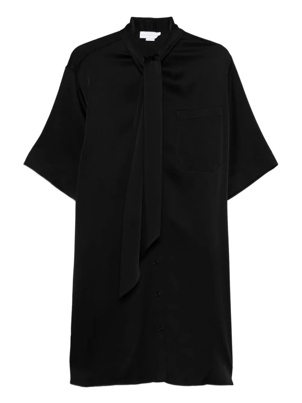 Мини-платье с завязкой на шее и карманом STELLA MCCARTNEY, черный
Мини-платье с завязкой на шее и карманом STELLA MCCARTNEY, черный