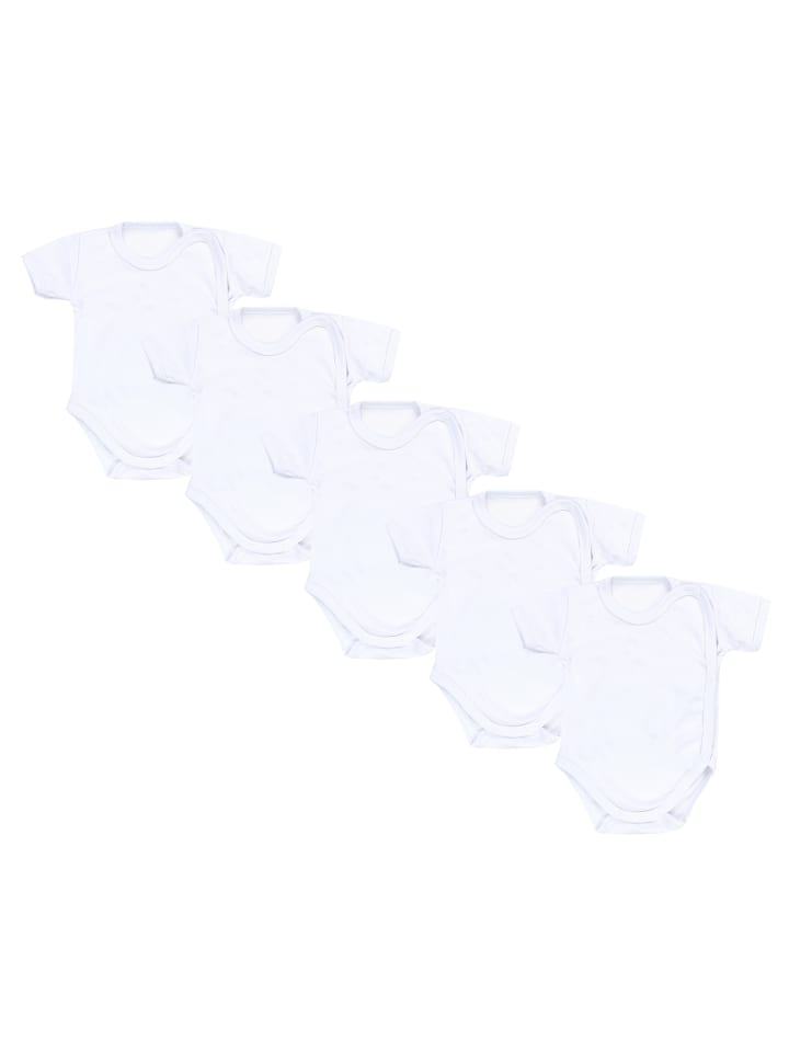 TupTam Комплект из 5 детских боди с короткими рукавами и запахом, унисекс, белого цвета
TupTam Комплект из 5 детских боди с короткими рукавами и запахом, унисекс, белого цвета