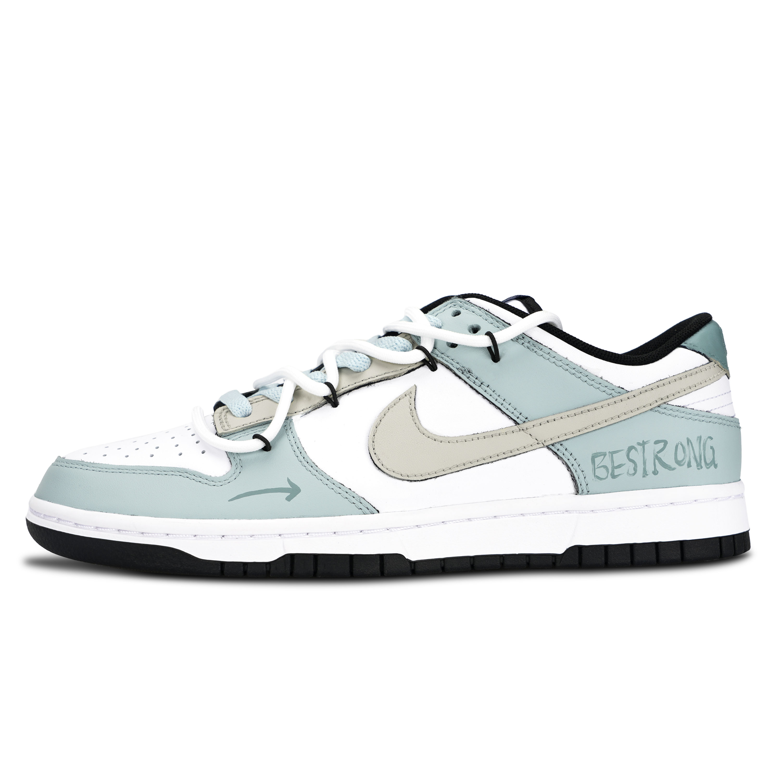 Nike Dunk Black White, Mint Summer устойчивые к истиранию и скольжению низкие кроссовки для скейтбординга Unisex Light Green
Nike Dunk Black White, Mint Summer устойчивые к истиранию и скольжению низкие кроссовки для скейтбординга Unisex Light Green