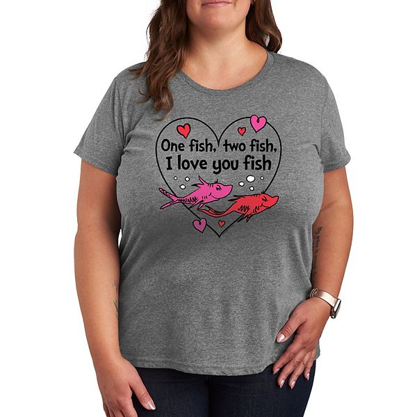 Футболка с принтом "I love you" и рыбкой Plus size Dr. Seuss, Heather Gray
Футболка с принтом "I love you" и рыбкой Plus size Dr. Seuss, Heather Gray