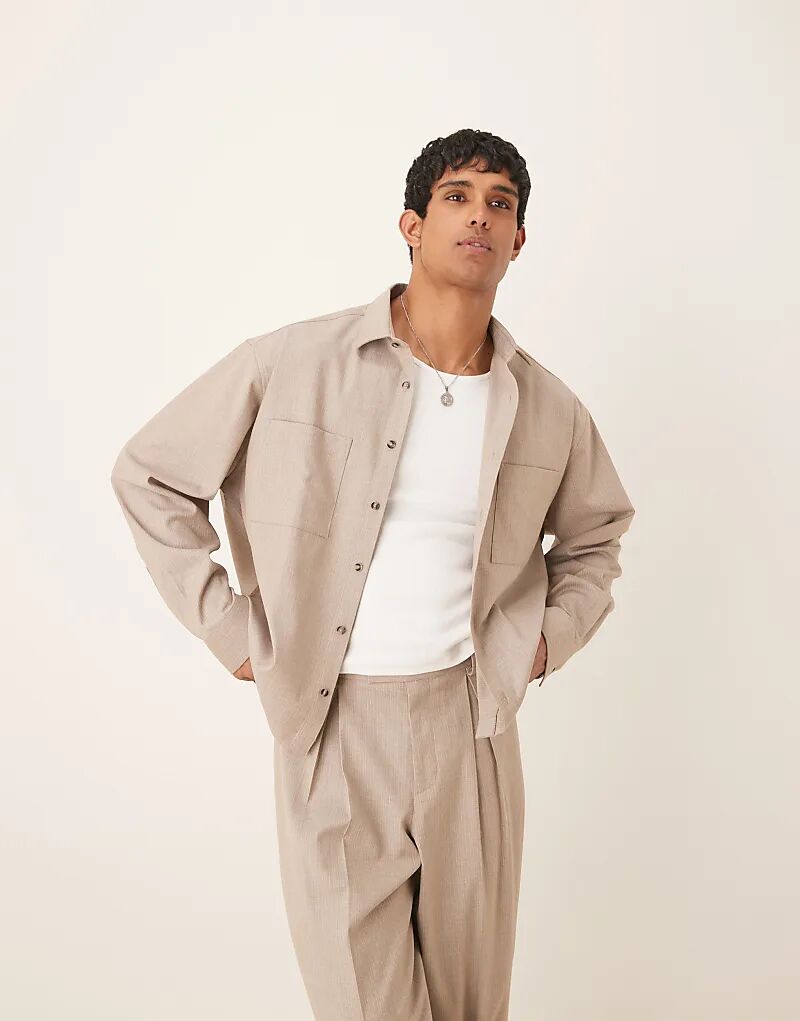 Рубашка свободного кроя в тонкую полоску от ASOS DESIGN серого цвета
Рубашка свободного кроя в тонкую полоску от ASOS DESIGN серого цвета