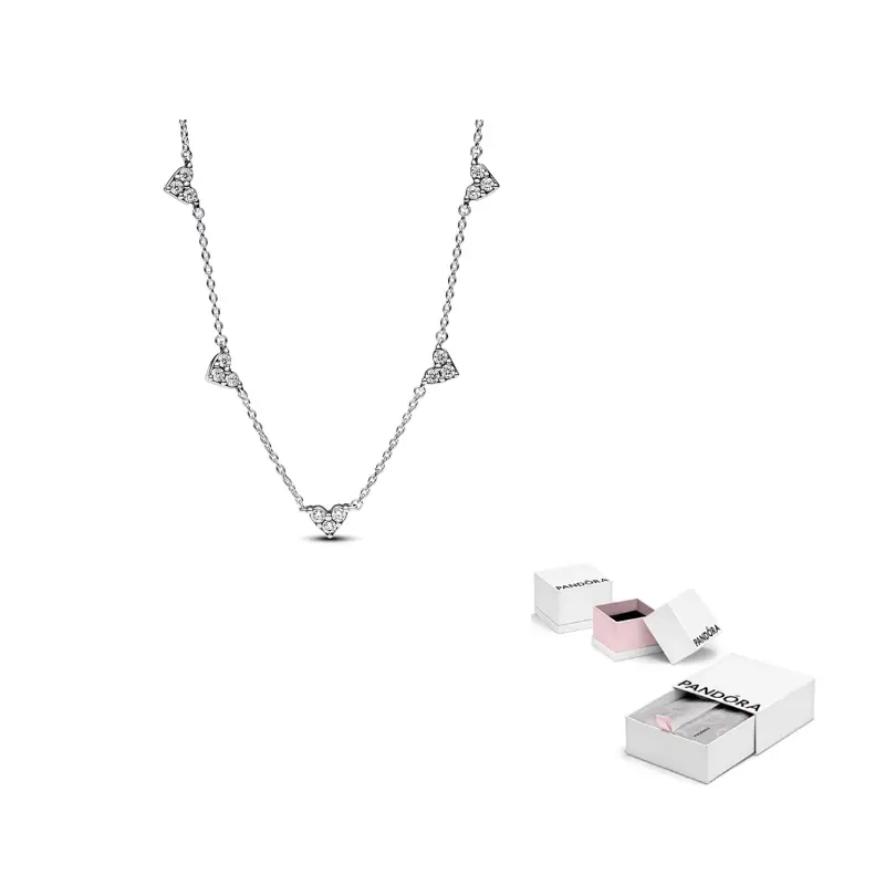 Pandora Серебряное колье 925 пробы с фианитами, серебристое, для женщин
Pandora Серебряное колье 925 пробы с фианитами, серебристое, для женщин