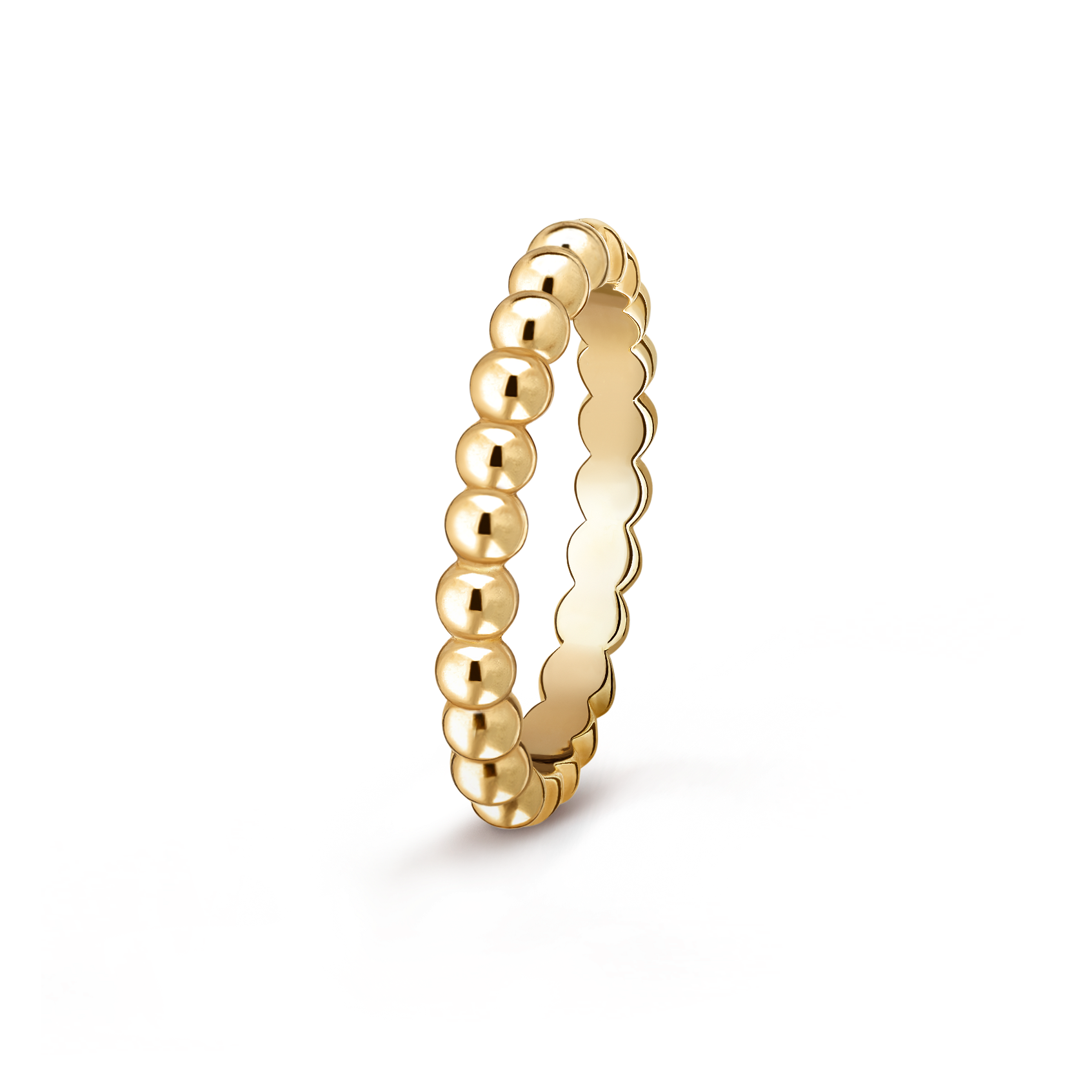 Кольцо Van Cleef & Arpels Perlée pearls of gold, средняя модель, 18-ct желтое золото