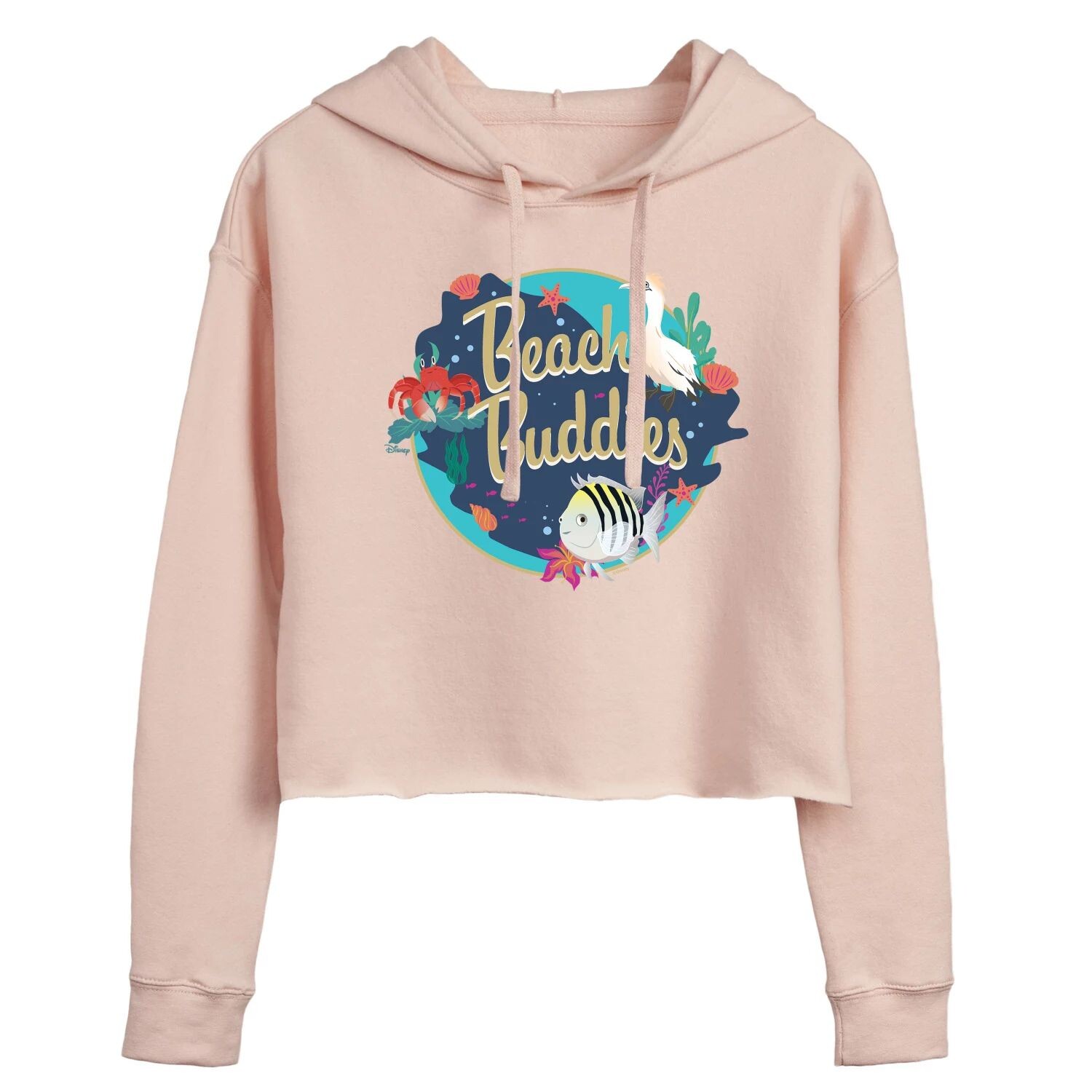 Укороченное худи для юниоров Disney's The Little Mermaid Buddies Licensed Character, розовый 
Укороченное худи для юниоров Disney's The Little Mermaid Buddies Licensed Character, розовый