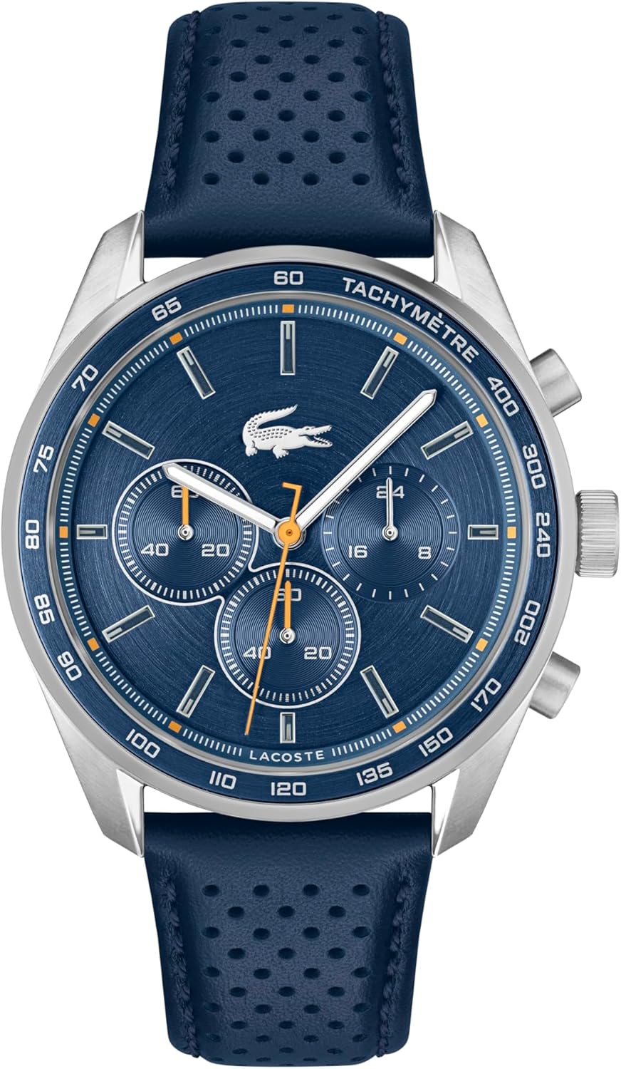 Lacoste Boston мужские часы-хронограф - классическая нержавеющая сталь - тахиметр - водонепроницаемость до 5ATM/50 метров - современный дизайн для него - 42mm, Blue/Orange, Оранжевый, Lacoste Boston мужские часы-хронограф - классическая нержавеющая сталь
Lacoste Boston мужские часы-хронограф - классическая нержавеющая сталь - тахиметр - водонепроницаемость до 5ATM/50 метров - современный дизайн для него - 42mm, Blue/Orange, Оранжевый, Lacoste Boston мужские часы-хронограф - классическая нержавеющая сталь