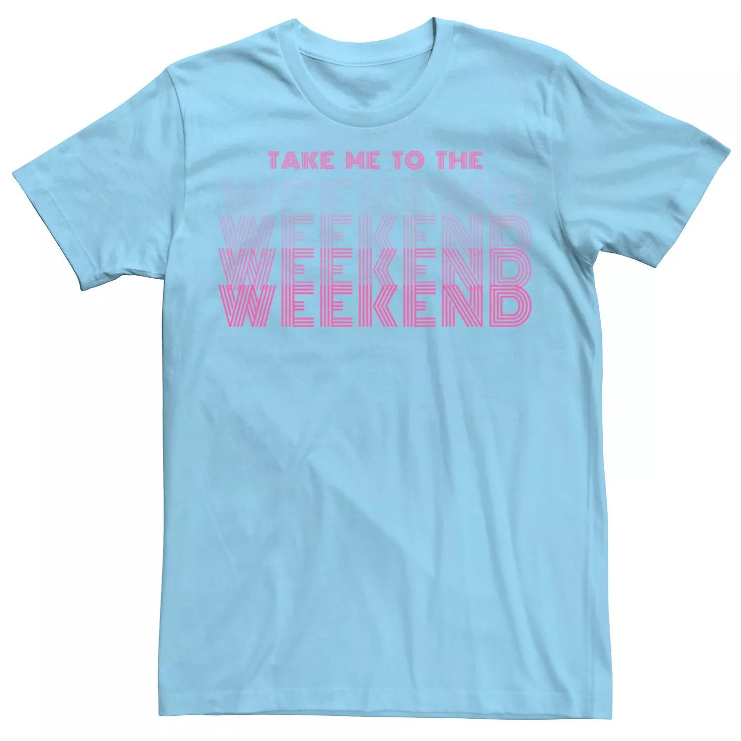 Мужская футболка Take Me To The Weekend с текстом Fade Licensed Character, светло-синий
Мужская футболка Take Me To The Weekend с текстом Fade Licensed Character, светло-синий