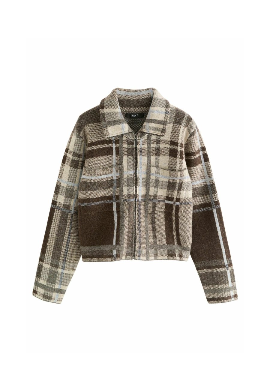 Кардиган Next Cardigan, Brown Check/Brown
Кардиган Next Cardigan, Brown Check/Brown