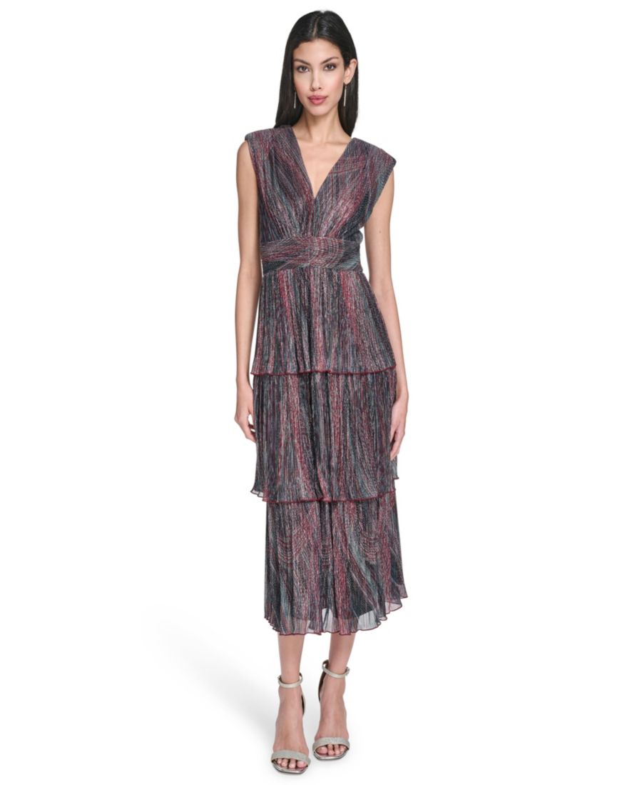 Женское платье без рукавов с металлизированной жатой текстурой Vince Camuto, Gray multi
Женское платье без рукавов с металлизированной жатой текстурой Vince Camuto, Gray multi