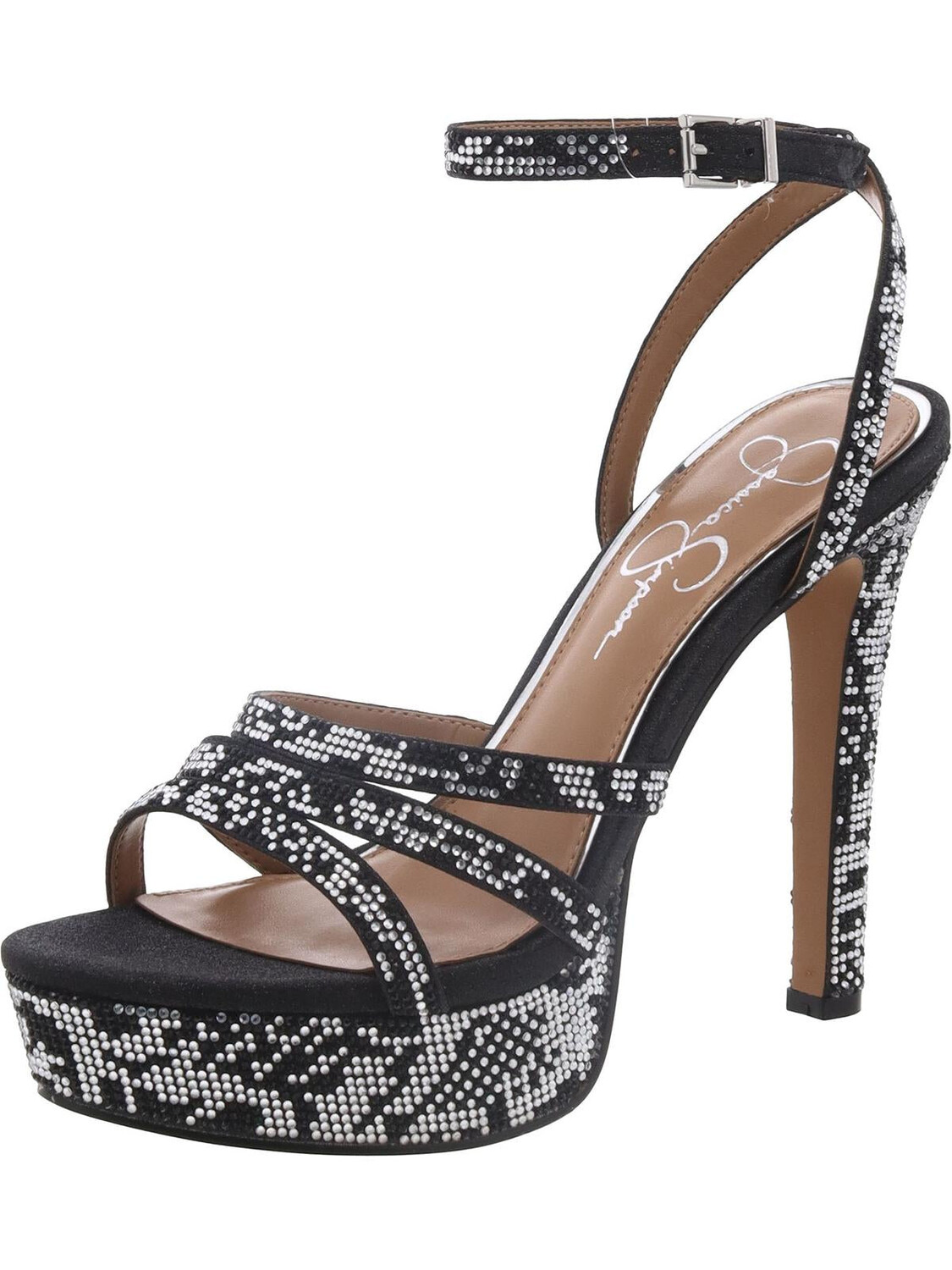 Женские туфли на платформе с ремешком на щиколотке и стразами Jessica Simpson, цвет Black/White
Женские туфли на платформе с ремешком на щиколотке и стразами Jessica Simpson, цвет Black/White