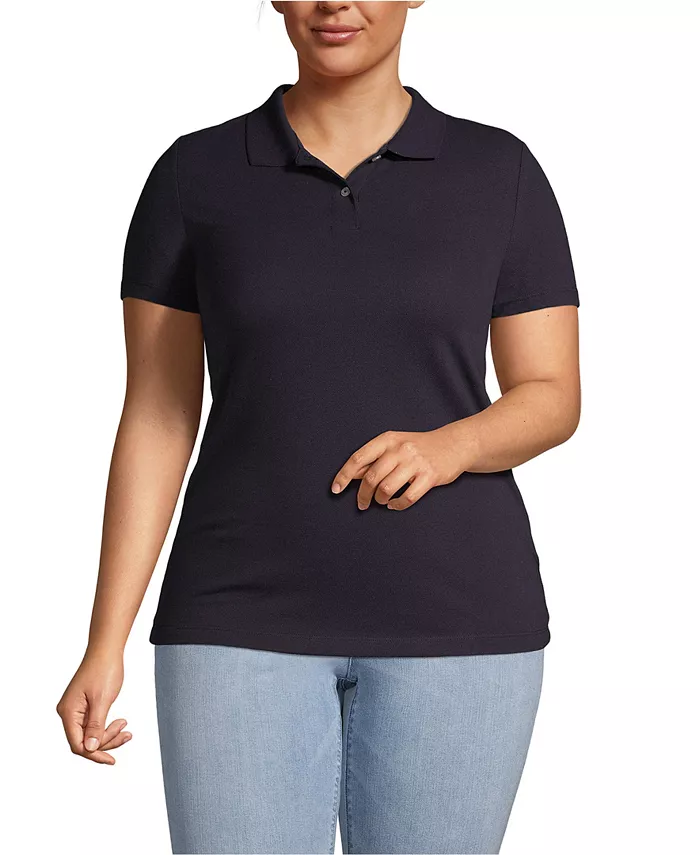 Рубашка-поло большого размера с коротким рукавом и сетчатым верхом Lands' End, синий
Рубашка-поло большого размера с коротким рукавом и сетчатым верхом Lands' End, синий