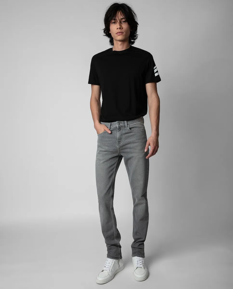 Мужские прямые джинсы Steeve из серого денима Zadig & Voltaire, серый
Мужские прямые джинсы Steeve из серого денима Zadig & Voltaire, серый