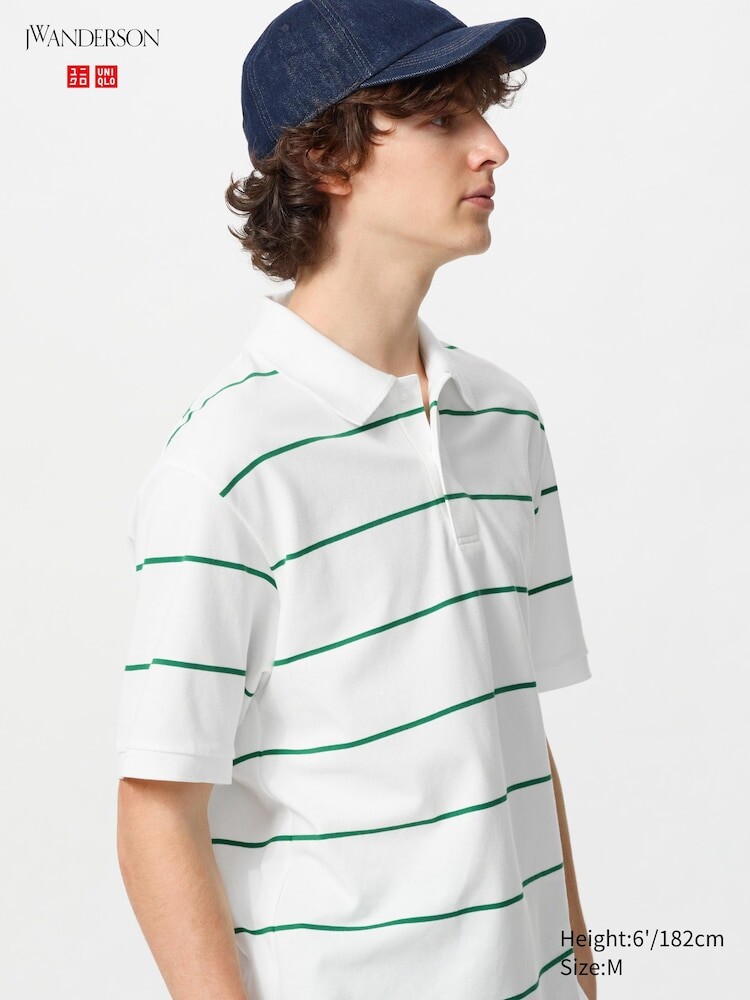 Рубашка-Поло dry пике в полоску Uniqlo, цвет 00 белый
Рубашка-Поло dry пике в полоску Uniqlo, цвет 00 белый