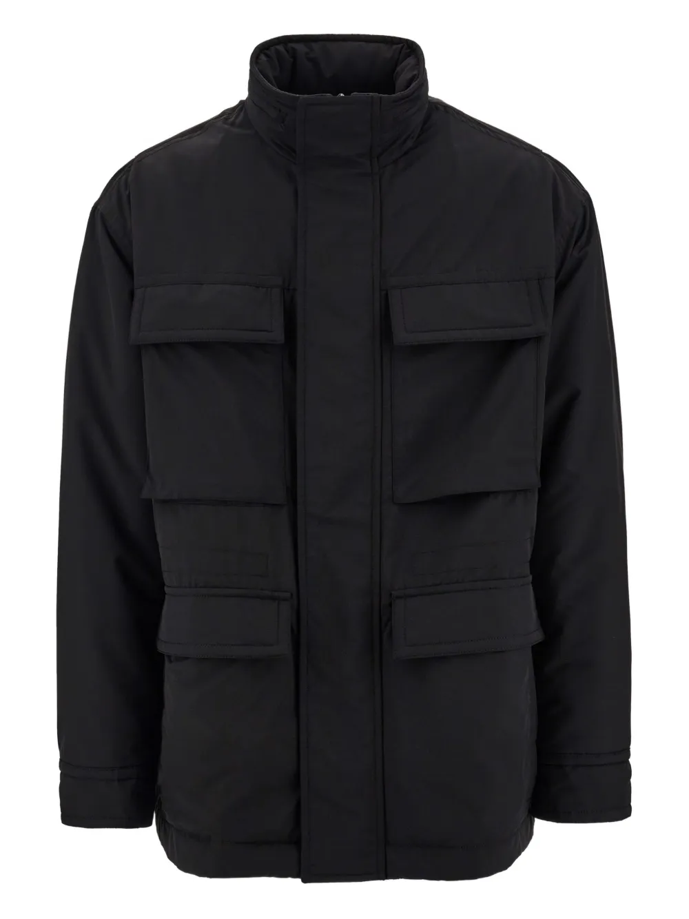 Куртка с накладными карманами Ferragamo, черный 
Куртка с накладными карманами Ferragamo, черный