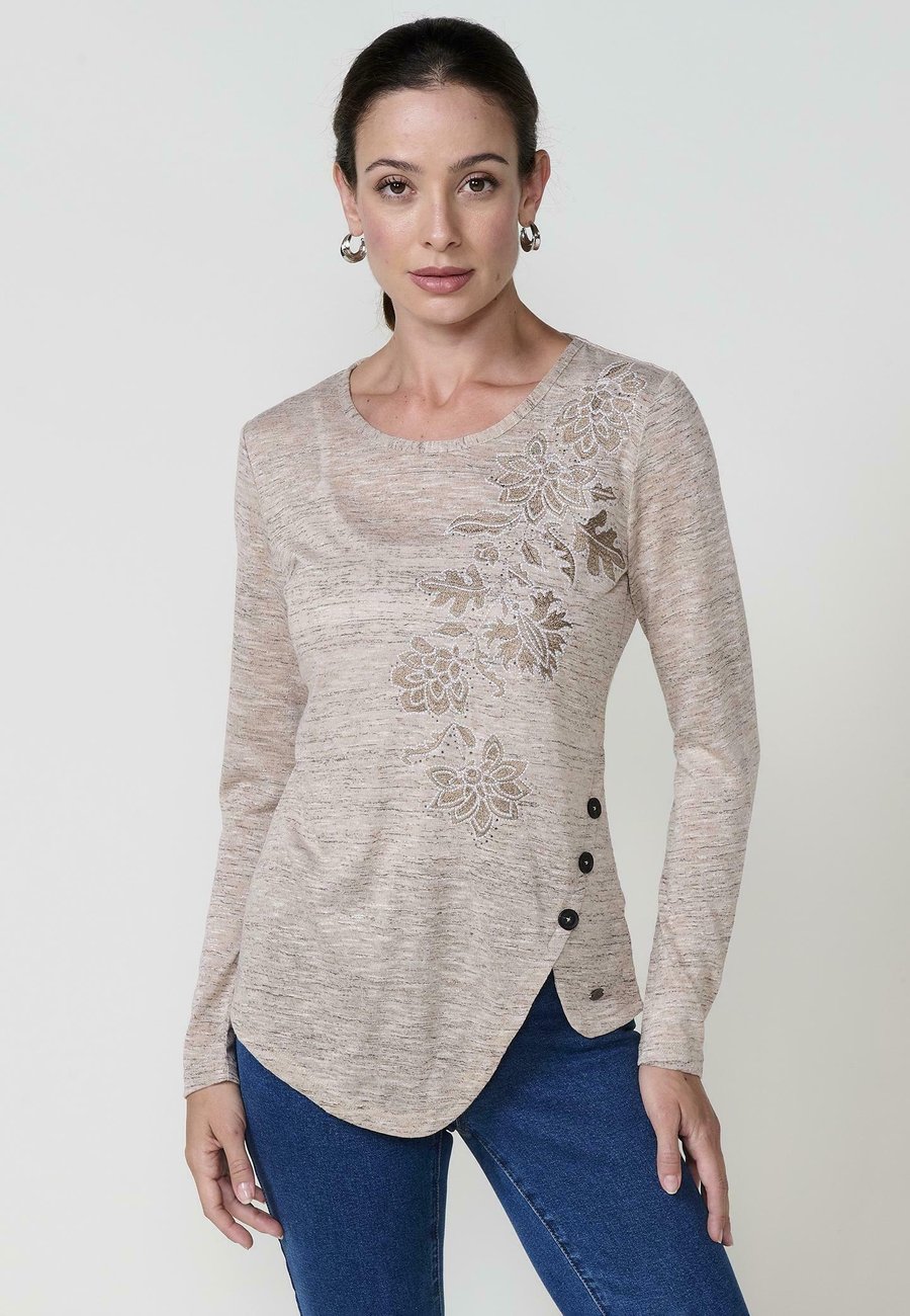 Топ Koroshi MANGA LARGA CUELLO REDONDO, Beige
Топ Koroshi MANGA LARGA CUELLO REDONDO, Beige