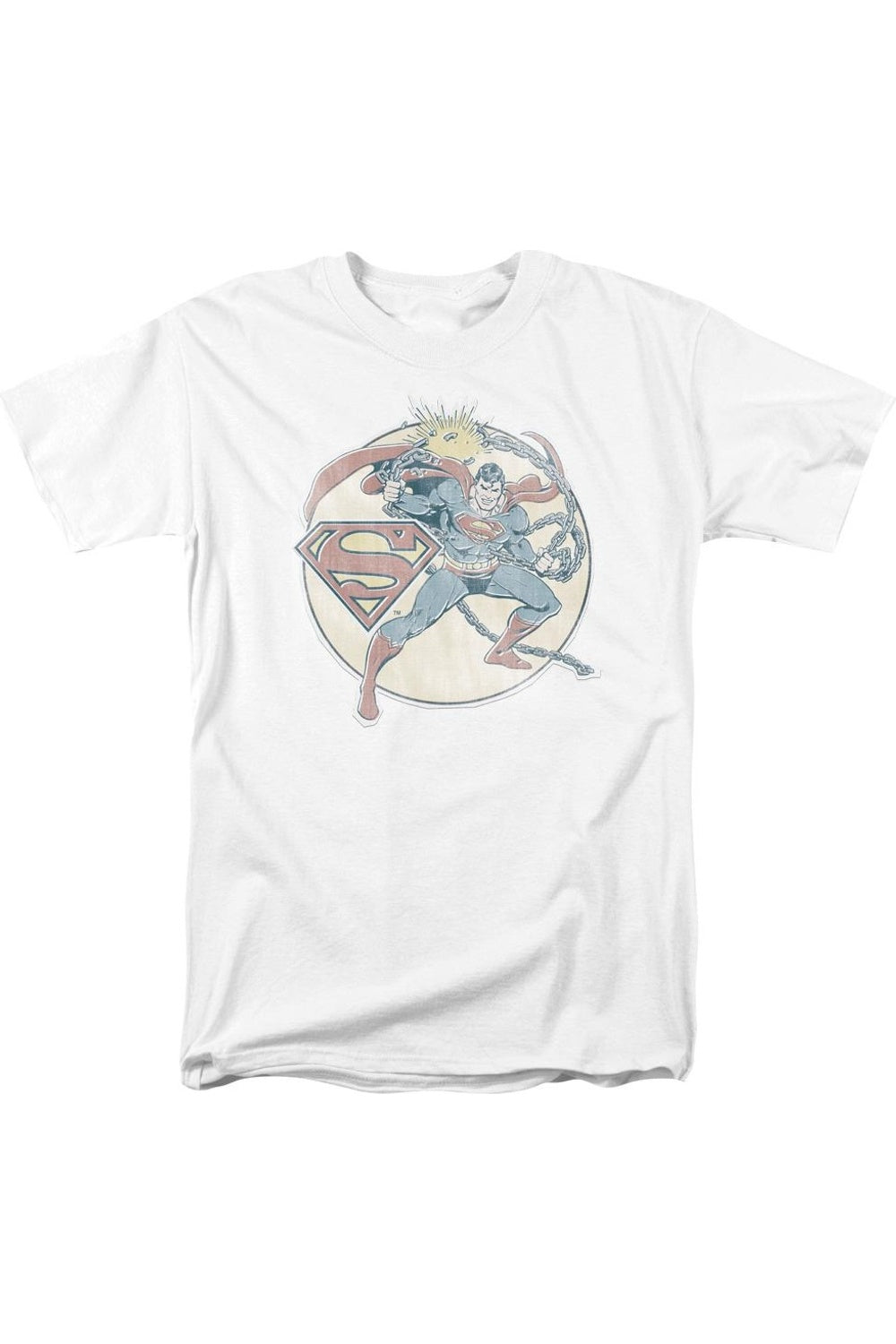 Футболка с коротким рукавом для взрослых DC Comics Retro Superman Iron On Gildan, белый
Футболка с коротким рукавом для взрослых DC Comics Retro Superman Iron On Gildan, белый