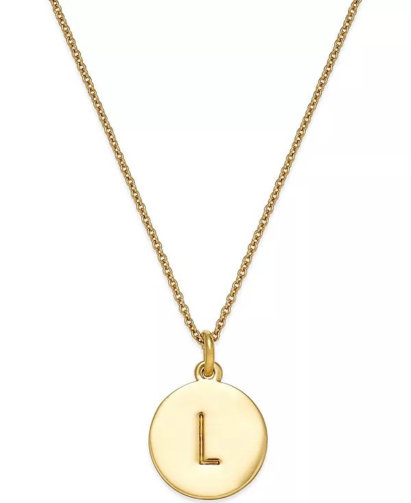 Ожерелье с подвеской в виде инициалов, позолоченное 12 карат, 17 дюймов + удлинитель 3 дюйма Kate Spade New York, l
Ожерелье с подвеской в виде инициалов, позолоченное 12 карат, 17 дюймов + удлинитель 3 дюйма Kate Spade New York, l