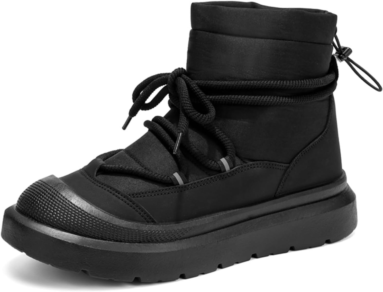 Мужские зимние ботинки Kelibasi с меховой подкладкой - теплые зимние ботинки до щиколотки с толстой противоскользящей резиновой подошвой, круглый носок, верх из синтетического материала для повседневной носки на улице в холодную погоду, черный
Мужские зимние ботинки Kelibasi с меховой подкладкой - теплые зимние ботинки до щиколотки с толстой противоскользящей резиновой подошвой, круглый носок, верх из синтетического материала для повседневной носки на улице в холодную погоду, черный