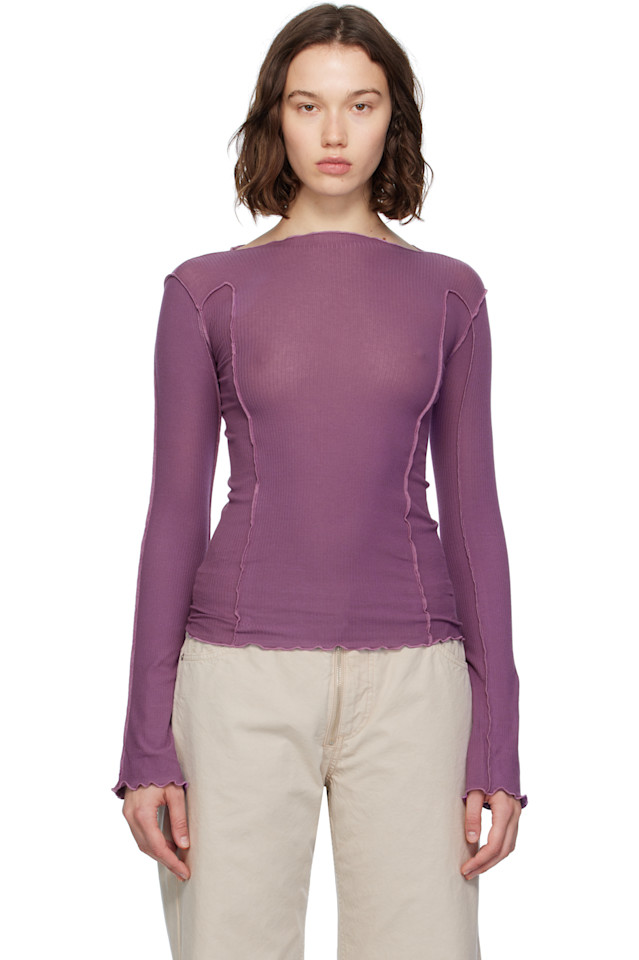 Омато футболка с длинным рукавом Baserange, фиолетовый 
Омато футболка с длинным рукавом Baserange, фиолетовый