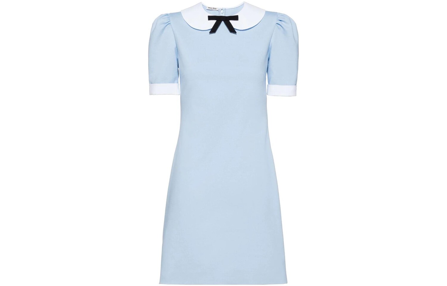 Платье Miu Miu с короткими рукавами, небесно-голубой
Платье Miu Miu с короткими рукавами, небесно-голубой