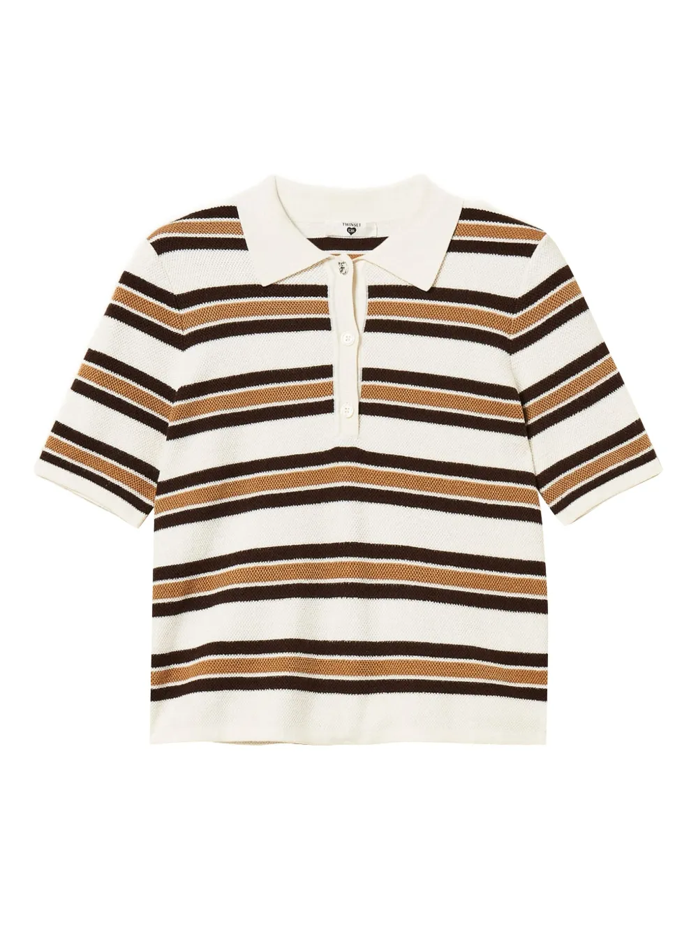 Рубашка поло в полоску TWINSET, белый
Рубашка поло в полоску TWINSET, белый