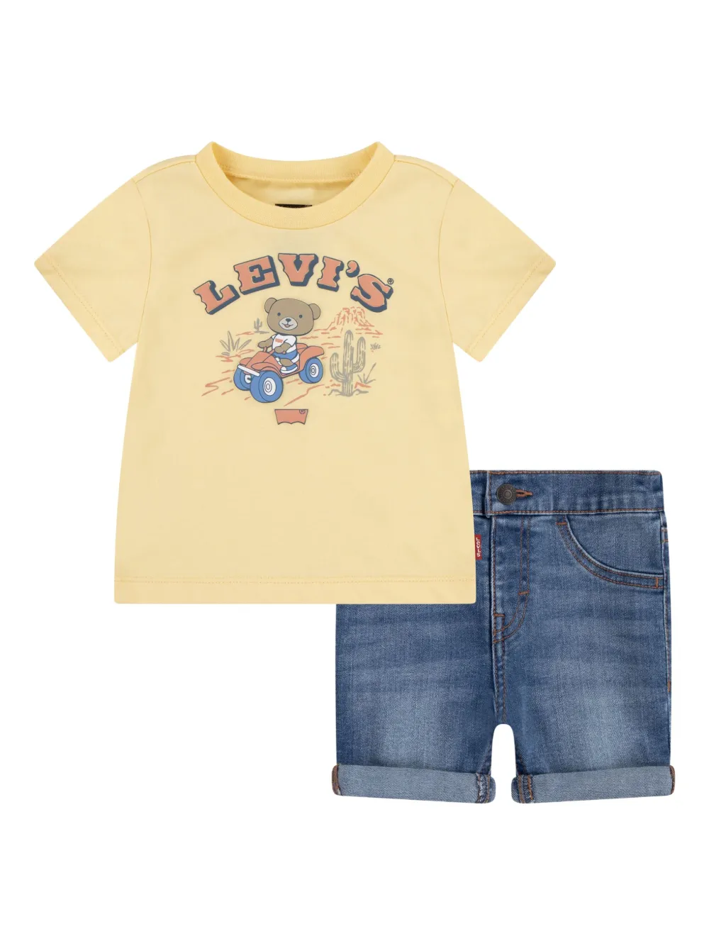 Комплект Four Wheeler из топа и шортов Levi's Kids, синий
Комплект Four Wheeler из топа и шортов Levi's Kids, синий