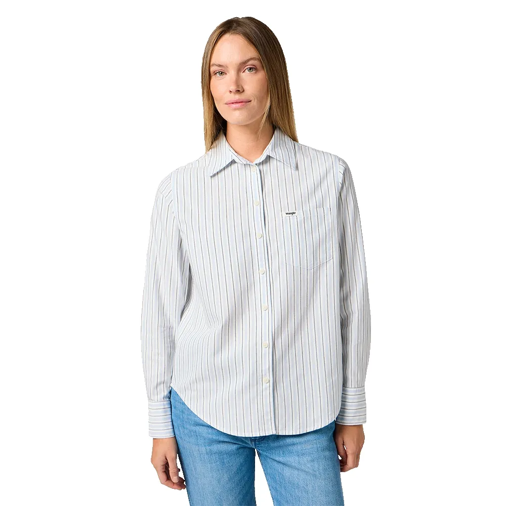 Рубашка с длинным рукавом Wrangler 1 Pkt, белый 
Рубашка с длинным рукавом Wrangler 1 Pkt, белый