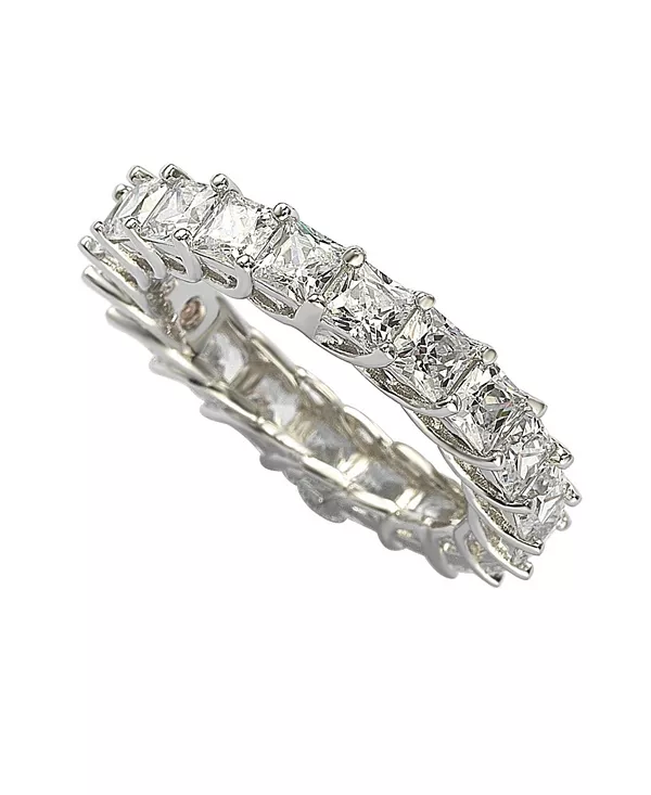 Кольцо Suzy Levian из стерлингового серебра с кубическим цирконием огранки «принцесса» с перекрещивающейся закрепкой в форме вечности Suzy Levian New York, silver
Кольцо Suzy Levian из стерлингового серебра с кубическим цирконием огранки «принцесса» с перекрещивающейся закрепкой в форме вечности Suzy Levian New York, silver