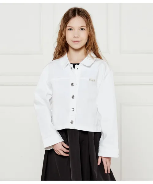 Джинсовая куртка Regular fit Calvin Klein Jeans, белый 
Джинсовая куртка Regular fit Calvin Klein Jeans, белый