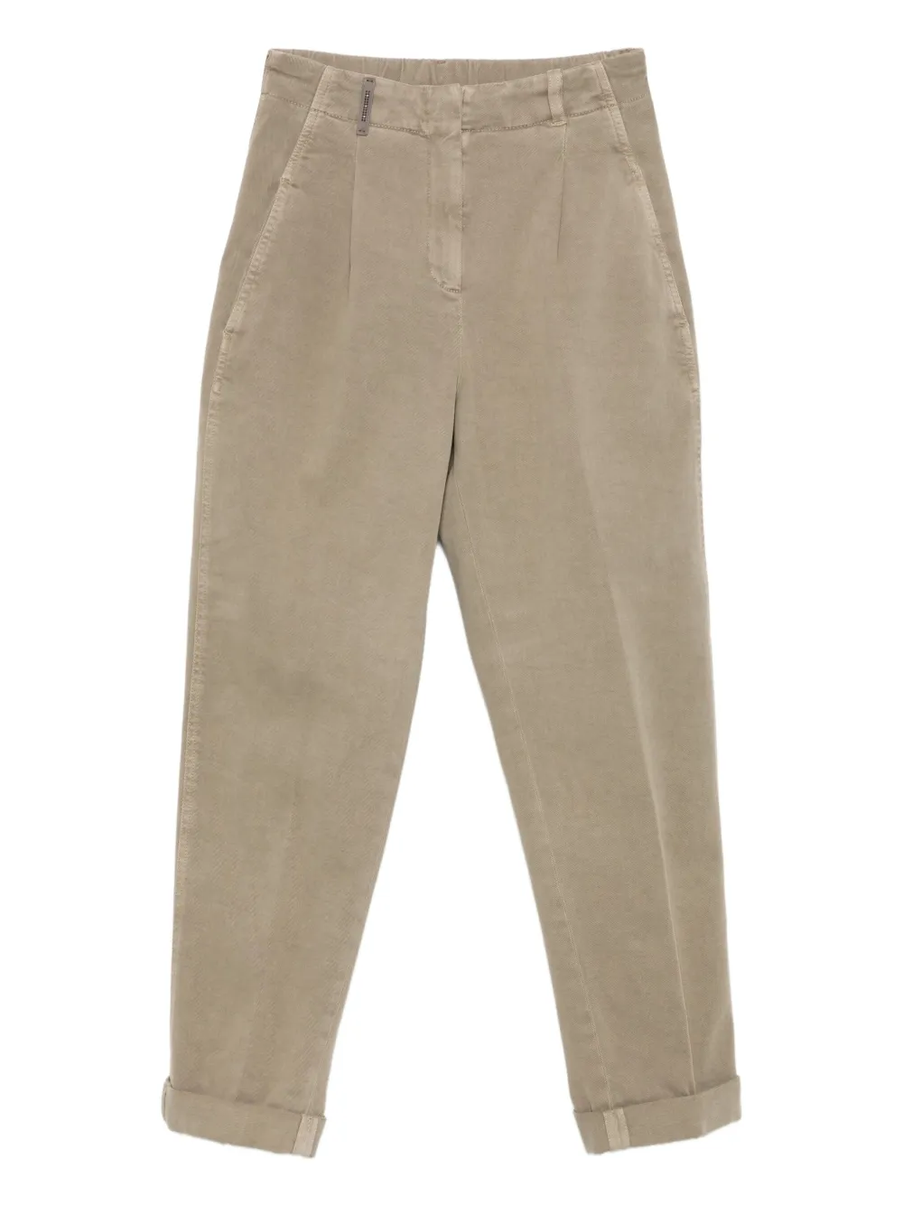 Брюки с манжетами и складками Peserico, зеленый
Брюки с манжетами и складками Peserico, зеленый