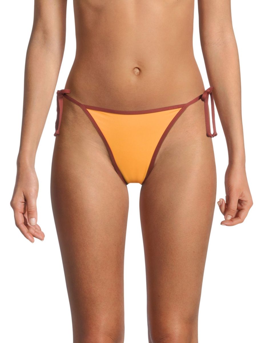 Завязывающиеся плавки бикини WeWoreWhat, цвет Orange Crimson
Завязывающиеся плавки бикини WeWoreWhat, цвет Orange Crimson