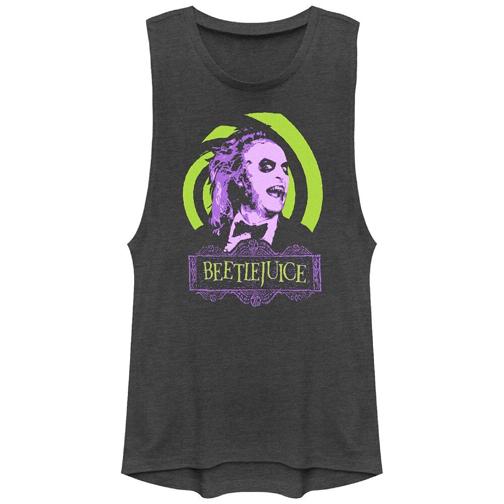 Зеленая майка с рисунком Swirls для подростков Beetlejuice Licensed Character, цвет Charcoal 
Зеленая майка с рисунком Swirls для подростков Beetlejuice Licensed Character, цвет Charcoal