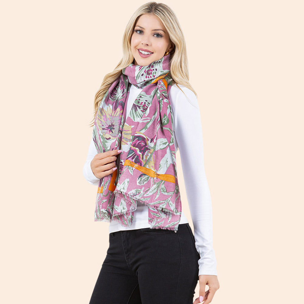 Легкий повседневный шарф с крупным цветочным узором Truedames, темно-розовый
Легкий повседневный шарф с крупным цветочным узором Truedames, темно-розовый