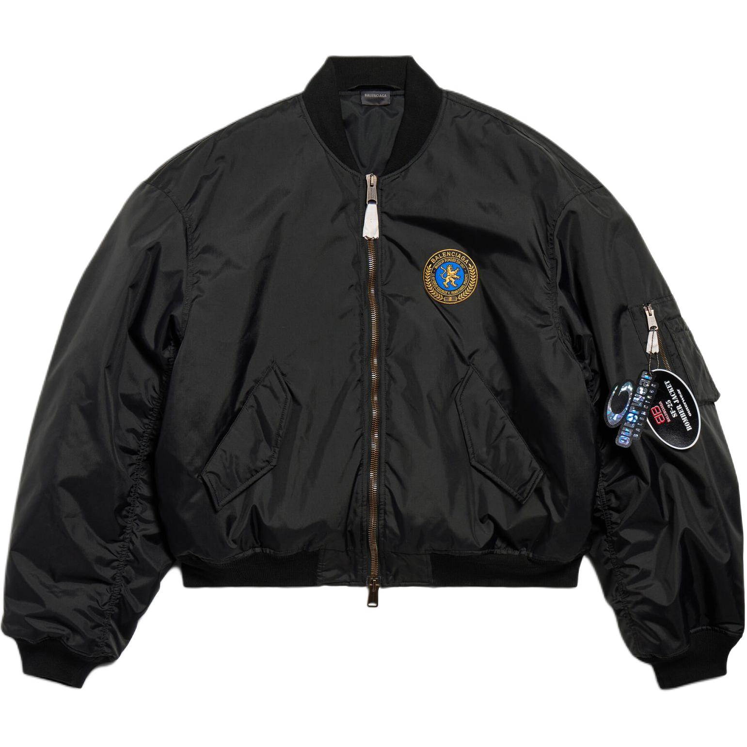 Balenciaga Утепленная куртка-бомбер, Black
Balenciaga Утепленная куртка-бомбер, Black