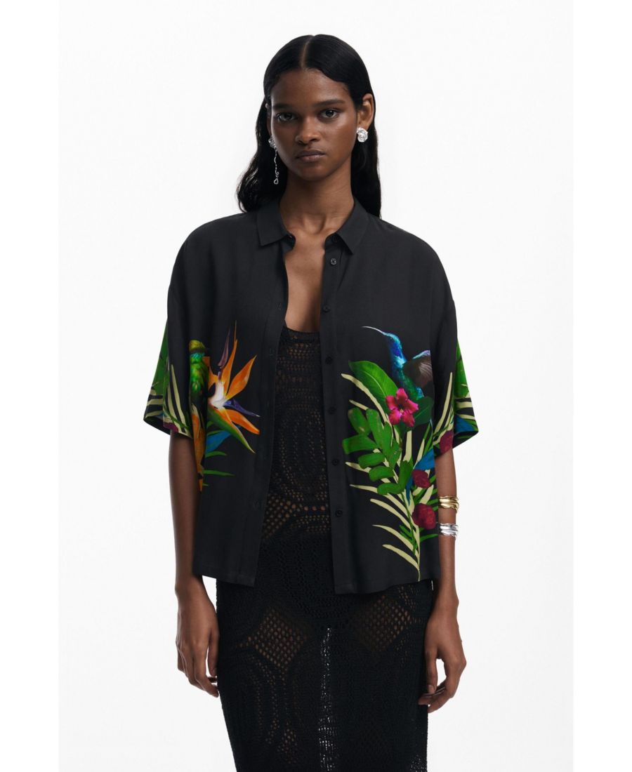 Женская гавайская рубашка Desigual, Black
Женская гавайская рубашка Desigual, Black