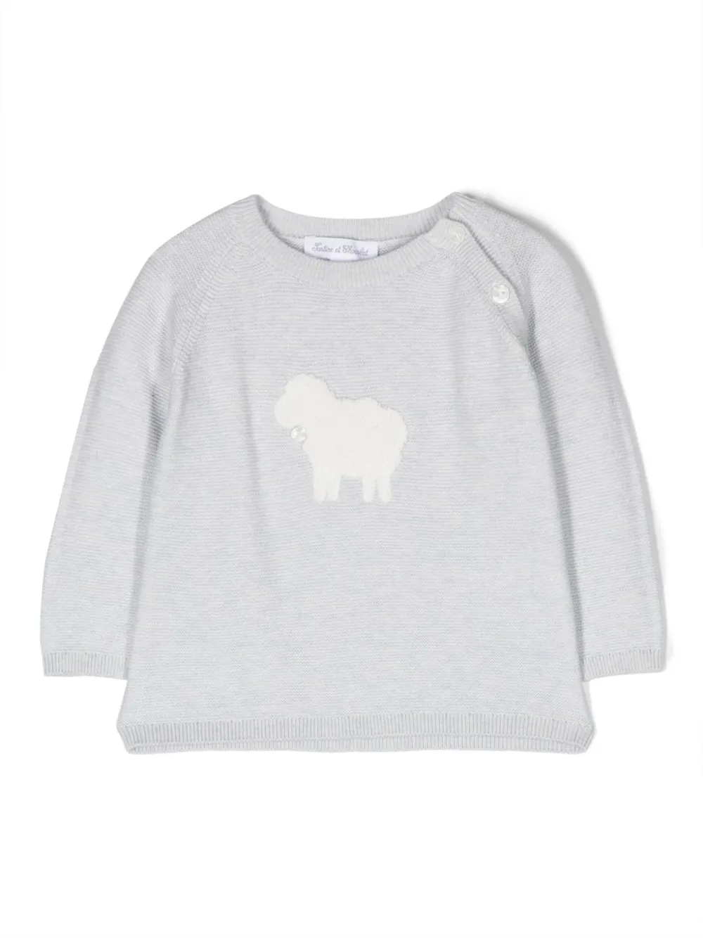 Джемпер с отделкой из шерпы Tartine Et Chocolat, синий
Джемпер с отделкой из шерпы Tartine Et Chocolat, синий