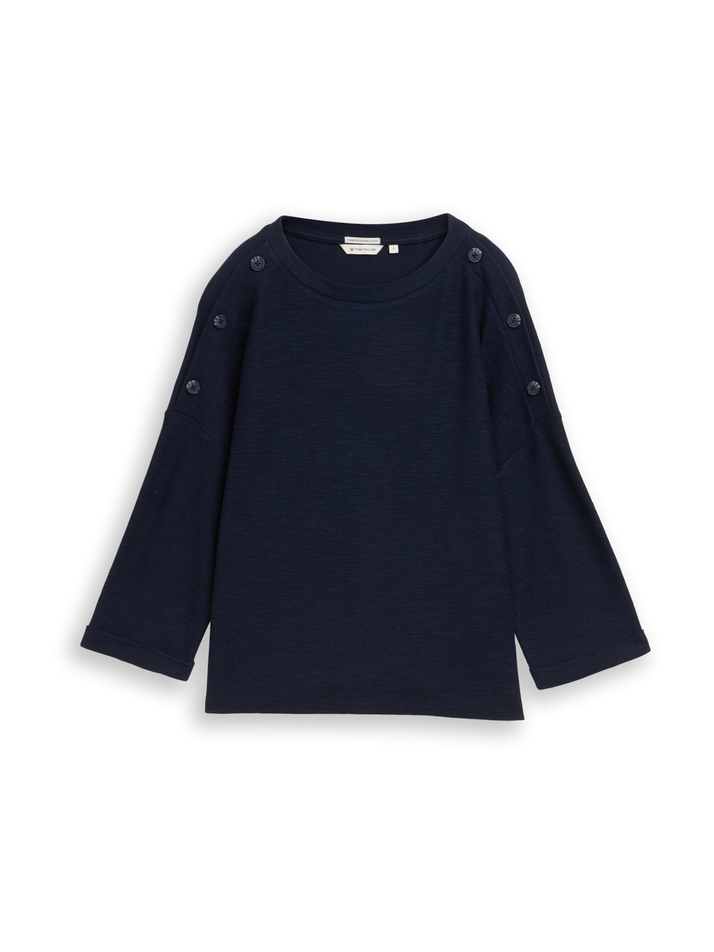 TOM TAILOR Лонгслив в темно-синем цвете
TOM TAILOR Лонгслив в темно-синем цвете