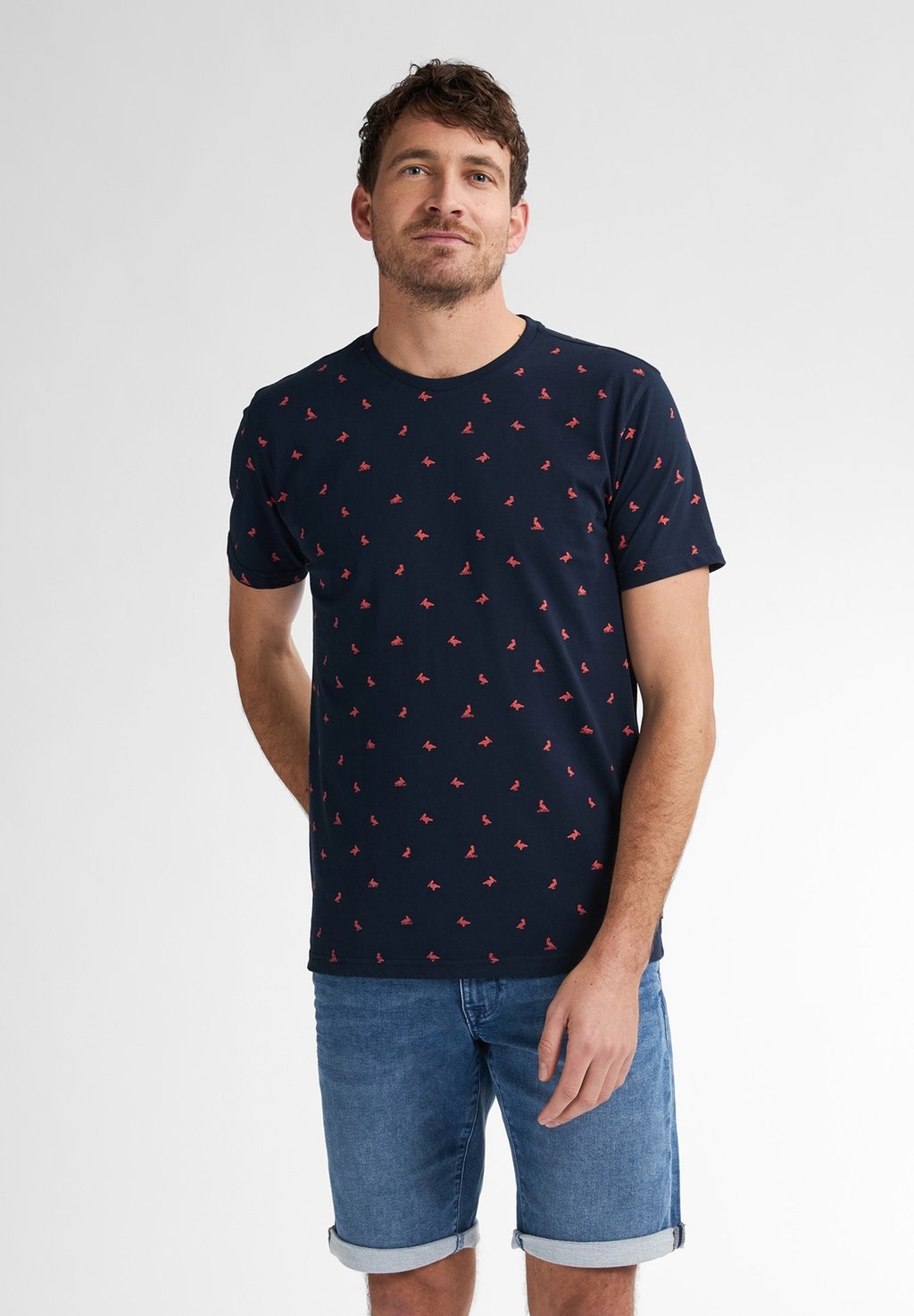 Футболка с принтом Petrol Industries, темно-синий 
Футболка с принтом Petrol Industries, темно-синий