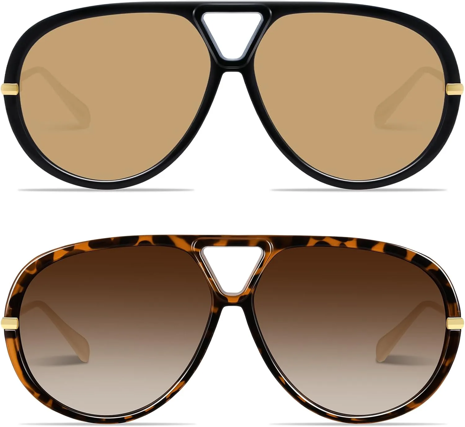 Солнцезащитные очки GRFISIA Oversized Retro Aviator для женщин и мужчин, модные солнцезащитные очки в винтажном стиле, (2pcs) Black/Brown+tortoise/Gradient Tea
Солнцезащитные очки GRFISIA Oversized Retro Aviator для женщин и мужчин, модные солнцезащитные очки в винтажном стиле, (2pcs) Black/Brown+tortoise/Gradient Tea