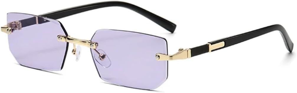 Солнцезащитные очки с защитой от УФ-излучения UV400 | Без оправы, металлический панк, разноцветные линзы | Для женщин и мужчин, для занятий спортом на открытом воздухе и вождения DSVIGF, Gold-purple
Солнцезащитные очки с защитой от УФ-излучения UV400 | Без оправы, металлический панк, разноцветные линзы | Для женщин и мужчин, для занятий спортом на открытом воздухе и вождения DSVIGF, Gold-purple
